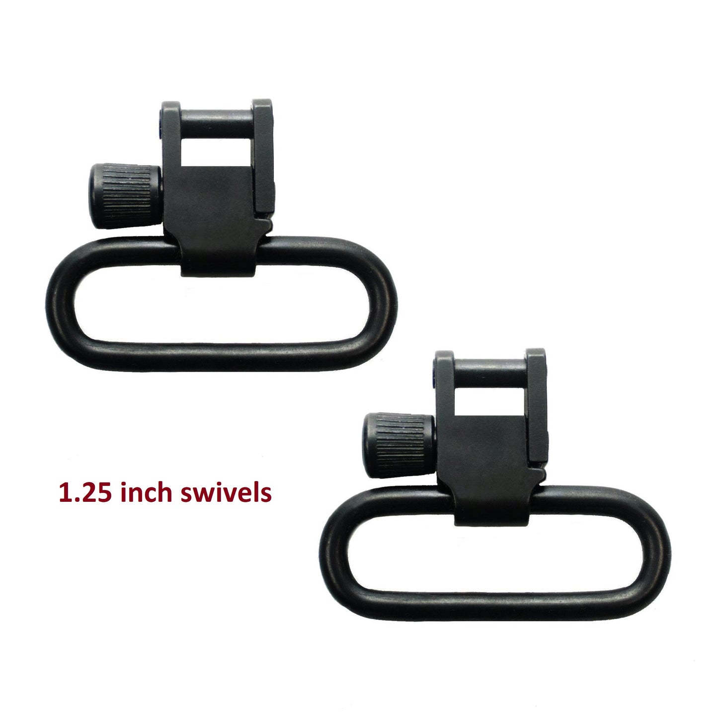 Stainless Steel Black Sling Swivels- 1.0 and 1.25 Inch Available
