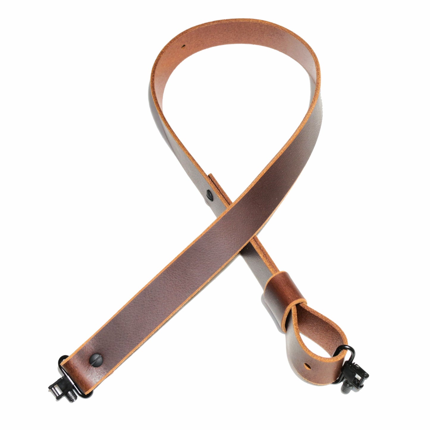 Discount Adjustable Length Gun Sling- cosmetic seconds. Brown or black leather. 1 inch or 1.25 inch width.