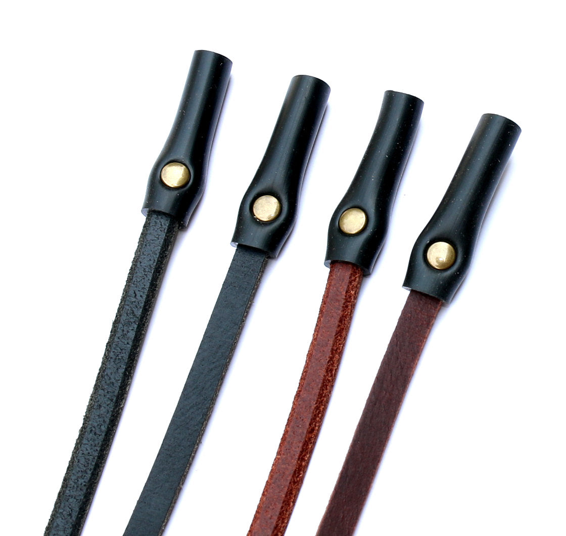 Button Snap Strap - Dark Brown Leather Strap