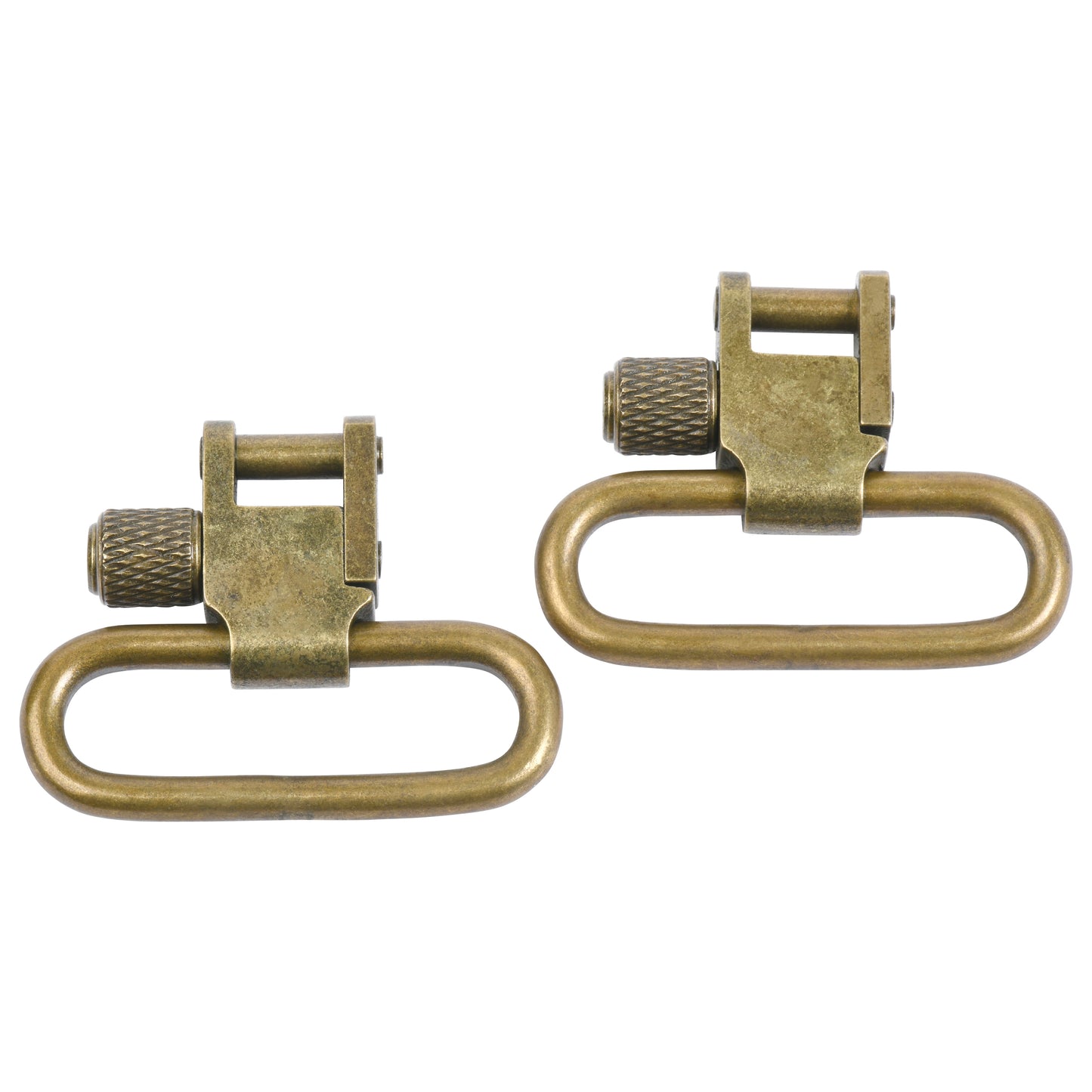 Antique Brass Finish Steel Gun Sling Swivels  Available in 1 Inch or 1.25 Inch Widths (Price includes shipping)