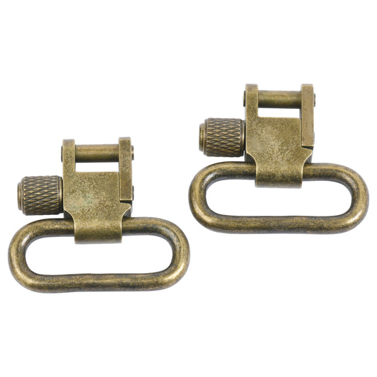 Antique Brass Finish Steel Gun Sling Swivels  Available in 1 Inch or 1.25 Inch Widths (Price includes shipping)